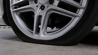 Tire Needing Puncture Sealant