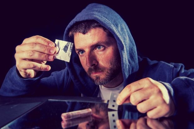 guy with cocaine