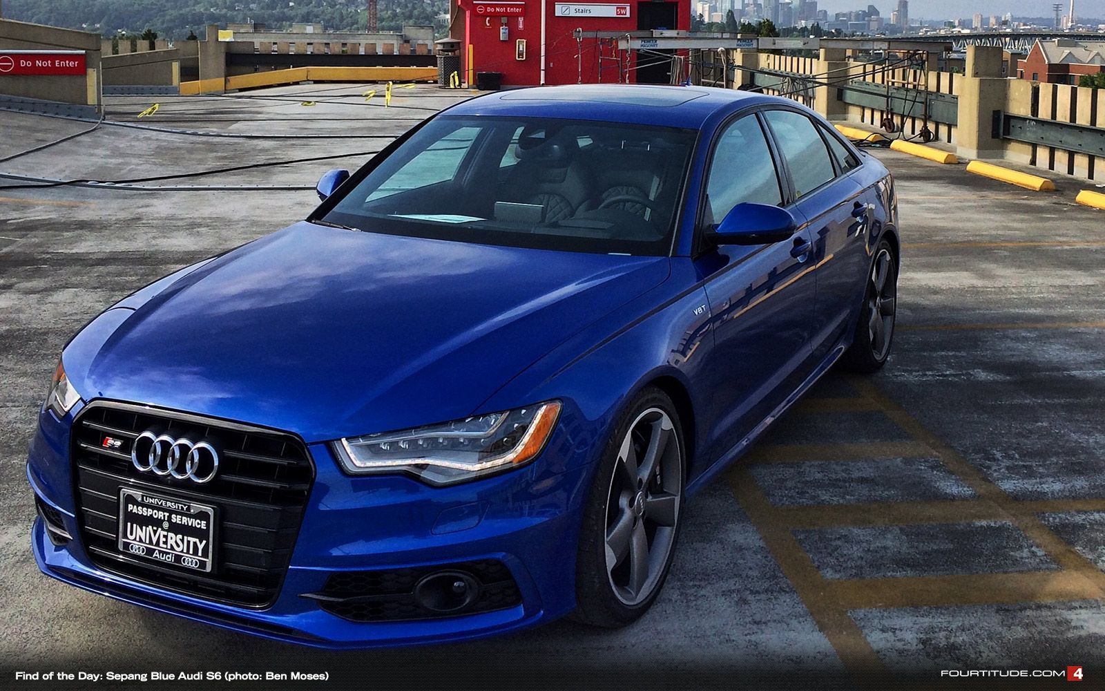 Blue 2016 Audi S6 Black Optics