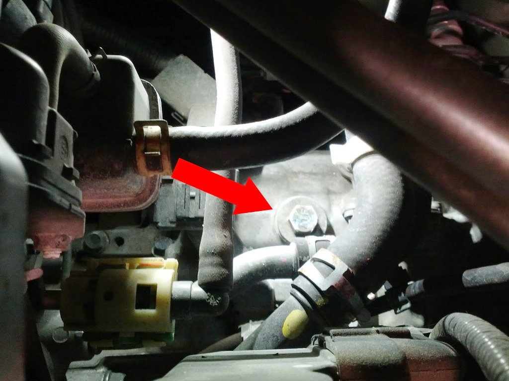 Typical Honda/Acura transmission fill cap, this one on an MDX