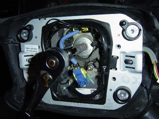 Removing airbag and steering wheel