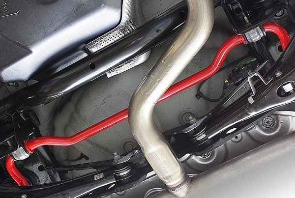 Upgrading your sway bar from stock can get you into the corners