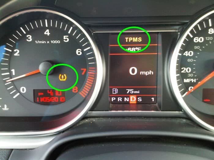 Your TPMS light will alert you to a loss in air pressure