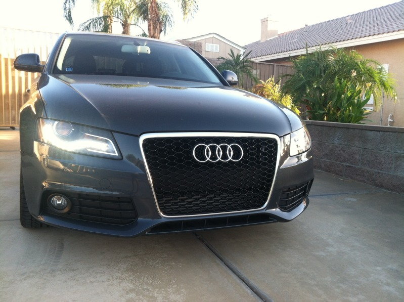 RS4 grille on Audi A4 B8