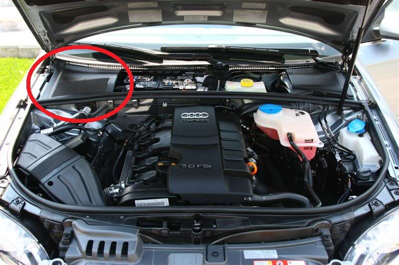 Audi A4 B7 How to Install Rain Tray and Battery Cover ...