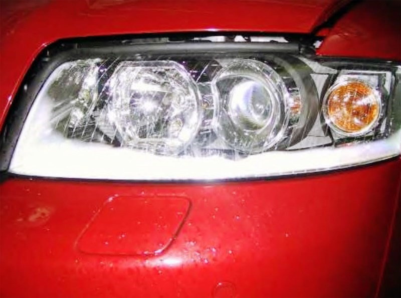 This headlight obviously has moisture inside of it