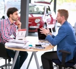 buying a car while self employed