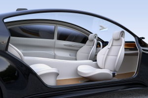 autonomous car concept, driverless car, self-driving car