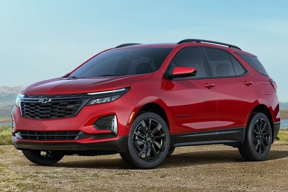 2024 Chevy Equinox compact SUV front view red color