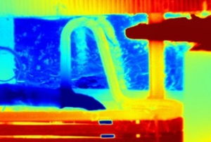 thermal imaging view of absorption refrigerator