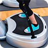 image of person on a power plate. 