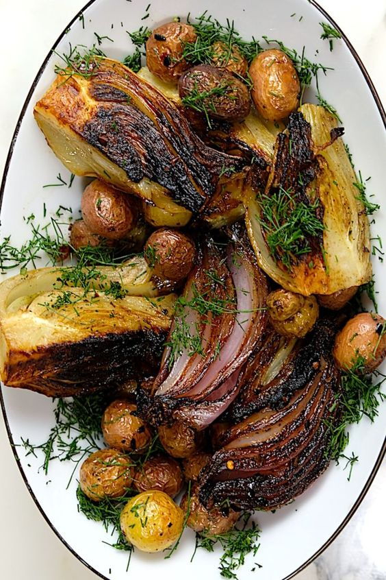 roasted fennel and potato dish