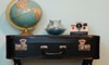An upcycled suitcase side table - photo by Stacy Stacy Stacy