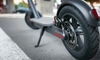 electric scooter back tire from the ground