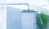 outdoor shower head with rainfall flow