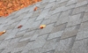 Autumn Leaves On a Shingled Roof