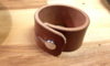 Leather cuff on worktable