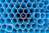 Perforated drainage pipe.