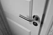 A door lever handle.