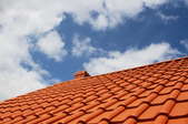 Red clay tile roof