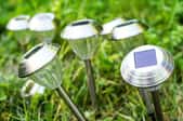 Group of solar lawn pathway lights