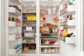 organized refrigerator and freezer appliance