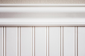 white beadboard on a wall
