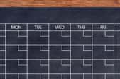 homemade chalkboard calendar