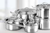 Aluminum pots and pans.