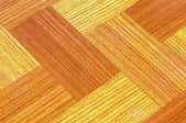 diagonal faux wood linoleum tiling