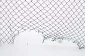 damaged chain link fencing