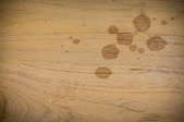 Wood that has water marks.