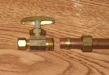 Compression fittings are a way of joining copper pipes or a copper pipe to a fix