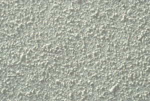 A close up on popcorn ceiling.