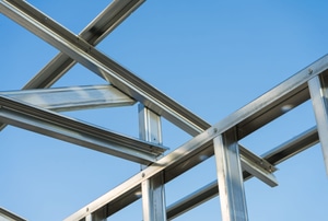 Steel framing for a building