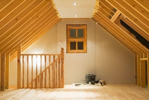 Attic stairs.