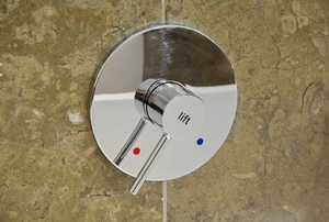 A granite shower.