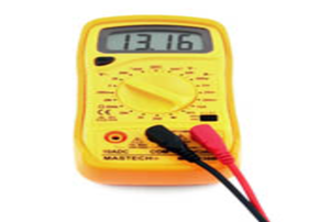 a yellow meter device