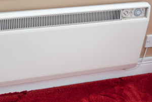 white wall heater and air conditioning system