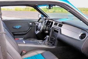 interior of the front of a car