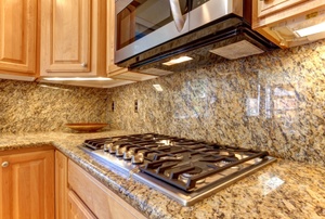 A gas range.