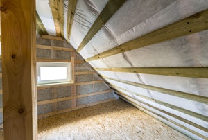 A crawl space that is well lit.