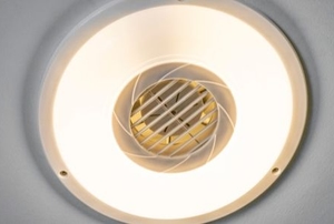 circular bathroom fan with light