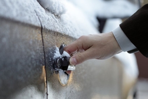 someone opening a car door