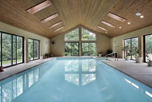 An indoor pool. 