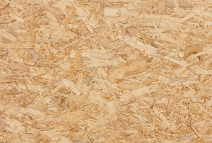 close-up of particleboard grain
