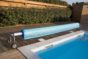 a roll of cover for a pool