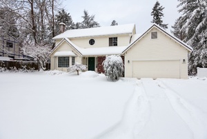 A home in the winter.