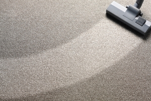 A vacuum on carpet.