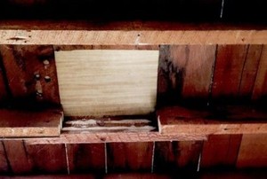 a ceiling joist connecting an incomplete beam